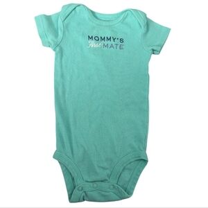 5/$15 Baby Boy Carter's 6 Month Short Sleeve Onesie- Mommy's First Mate- Blue